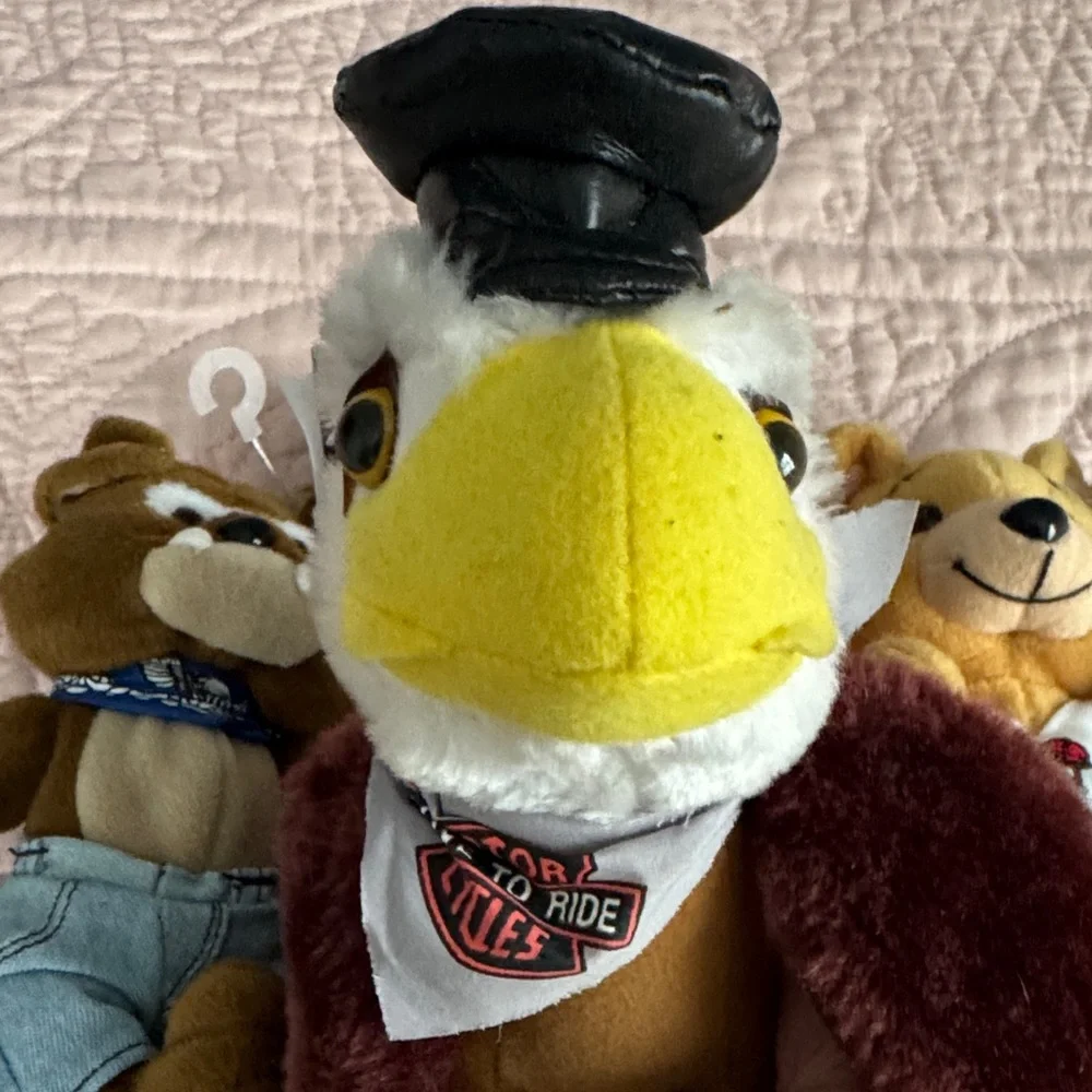 Harley-Davidson Plush Toy Trio - Brown, Yellow, Black - Picture 7 of 8
